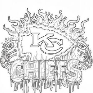 Kansas City Chiefs Custom Coloring Books... Custom Coloring Books With Ur Pictur